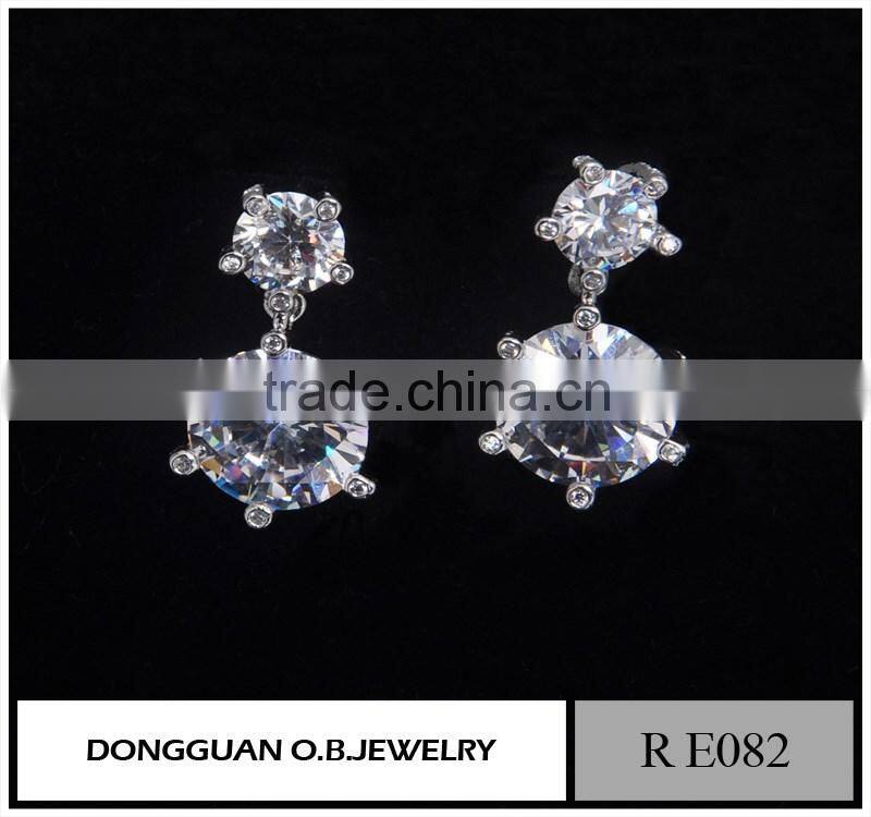 Fashion seed bead earrings for lady 925 silver earrings