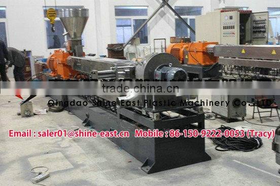 Qingdao Luxurious Screw Masterbatch Pelletizing Machine / granulation making machine in Shandong China