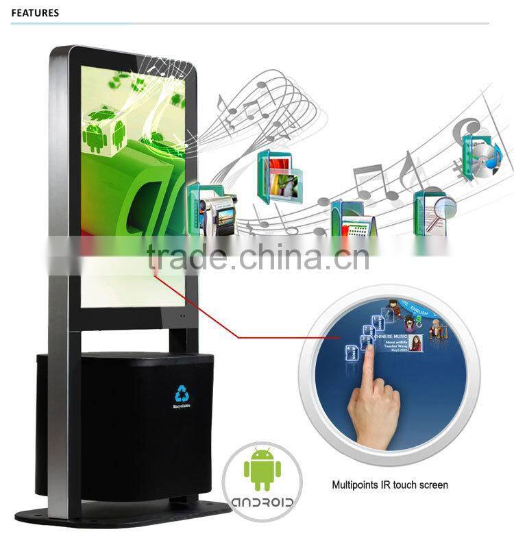 42 Inch Floor Stand Android Touch Advertising Display