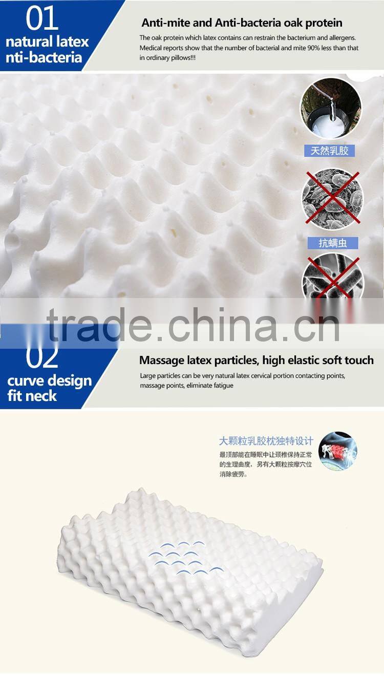 XD-KM001 china supplier massage latex pillow thailand sleep for success pillow reviews
