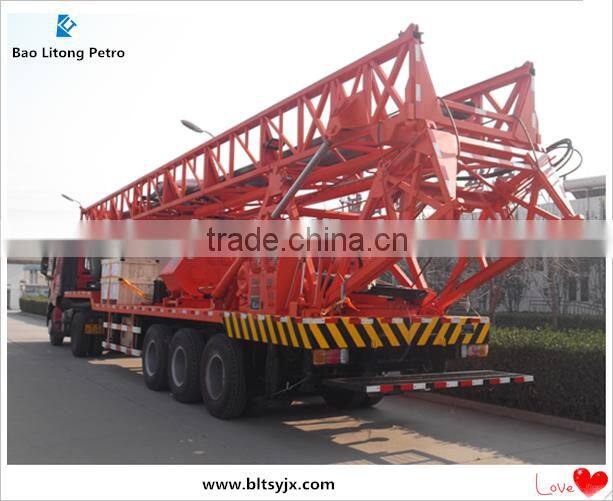 Top quality 1000 meteres Truck/Trailer mounted water well drilling rig SPT-1000