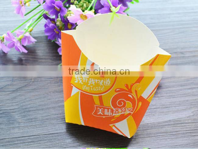 red Custom Printed Paper Fish and fried Chips paper Box