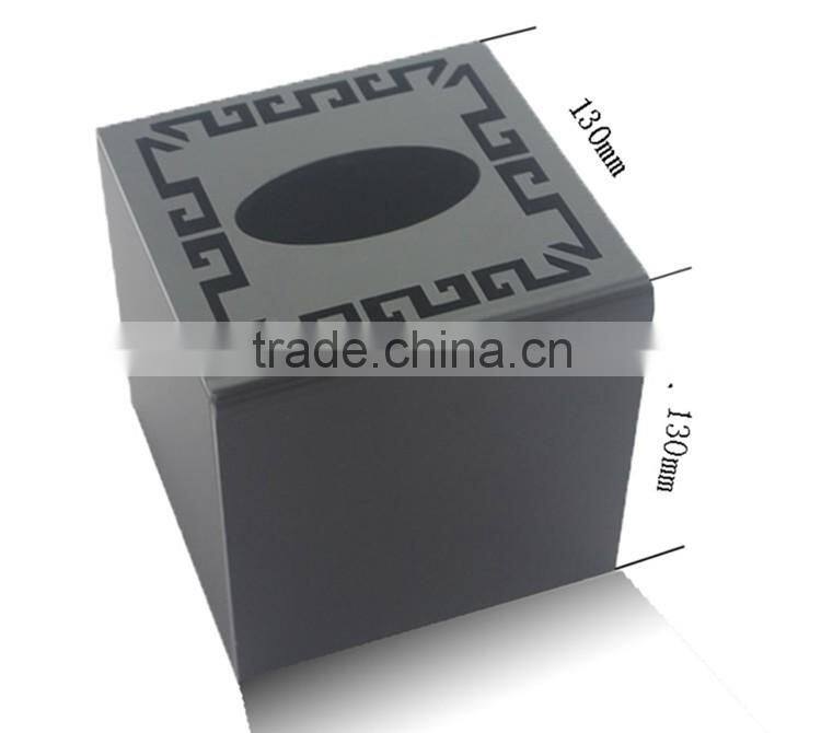 morden design handmade alibaba express acrylic household items black acrylic tissue box