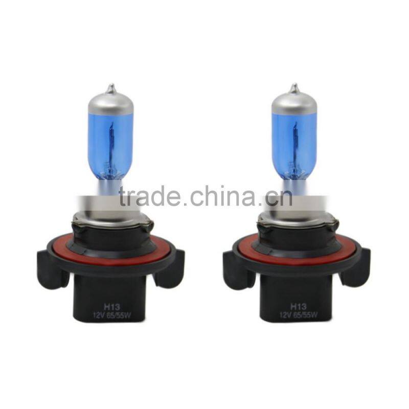H13 Halogen Headlight Car Headlight Bulb Lamp 60/55W Super White Vehicle Light Source 5000K 2Pcs