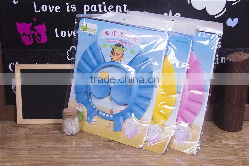 Wholesale Customized EVA Materail Baby Heat Shower Cap, Baby Shampoo Hat