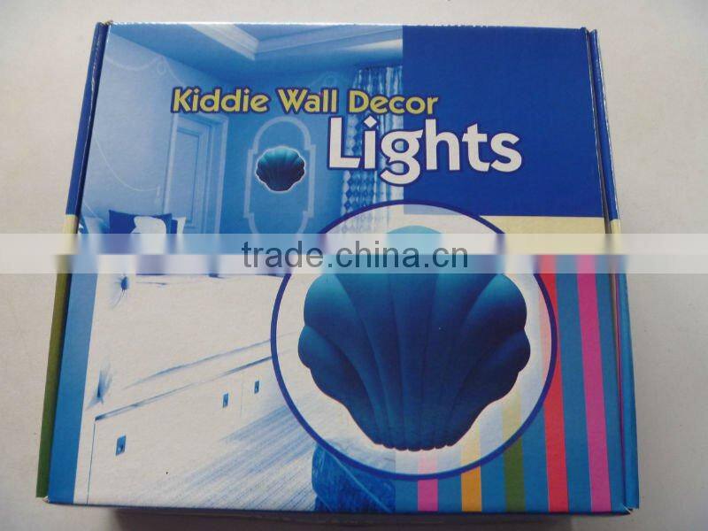 baby room plastic material decorative wall lamp