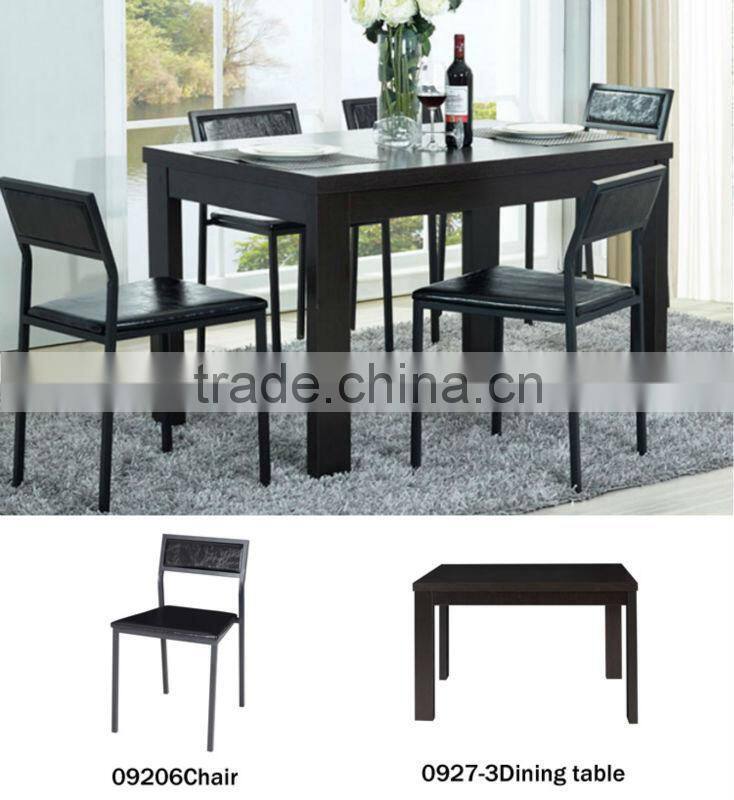 China Supplying Solid Wood Legs PU Seating Dining Chairs
