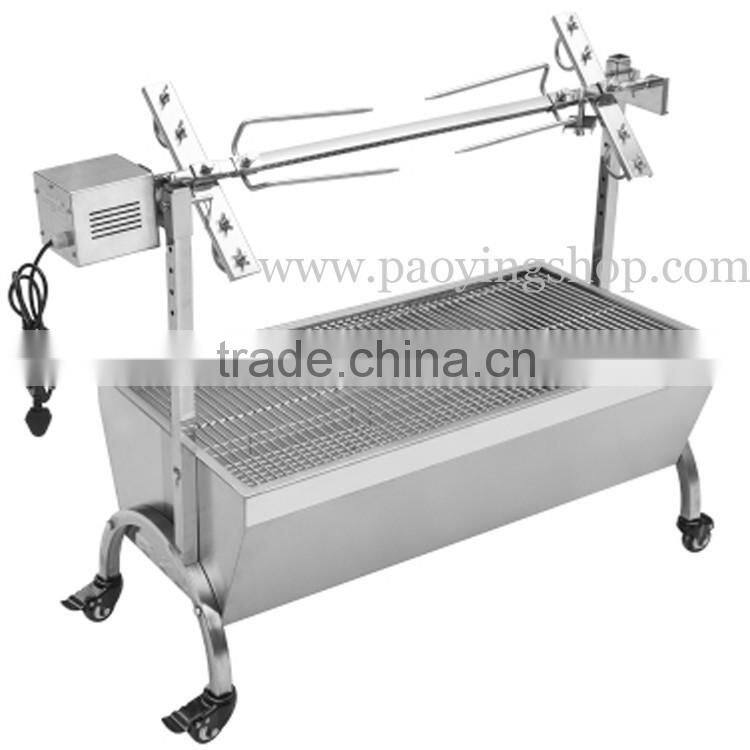 60kg 120cm Commercial Stainless Steel Charcoal Barbeque Roast Machine