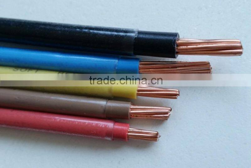 600V tw thhw thhn awg cable electric copper wire