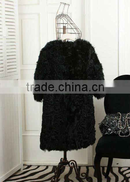 lady's kid lamb fur vest K112