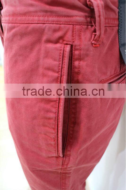 Men's Red Fashion Casual Pants