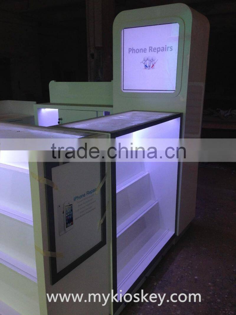 Hot sale phone cases kiosk, iphone cases display kiosk, phone cases kiosk design