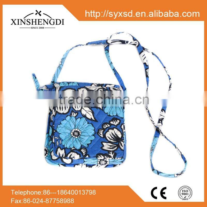 New design cotton colorful quilted casual travel girl's shopping satchel