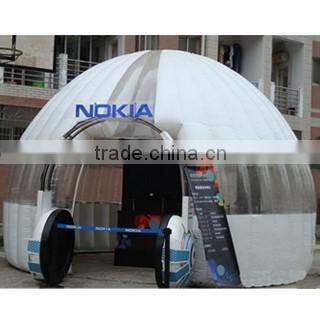 2016 high quality pvc and PVC tarpaulin inflatable tent dome