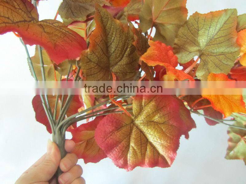 artificial grape leaves hanging autumn YL193A