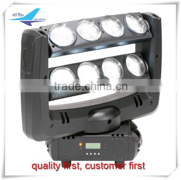 Dj pub KTV rgbw 8x10w XY motorized led spider beam moving head light