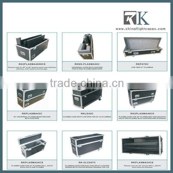 ATA Road case for 2 screens ,custom shipping cases, cases for lcd tv