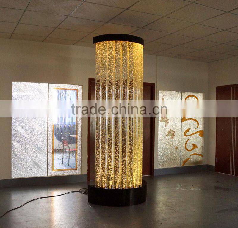 indoor decoration Acrylic water bubble wall decoration with led light changing