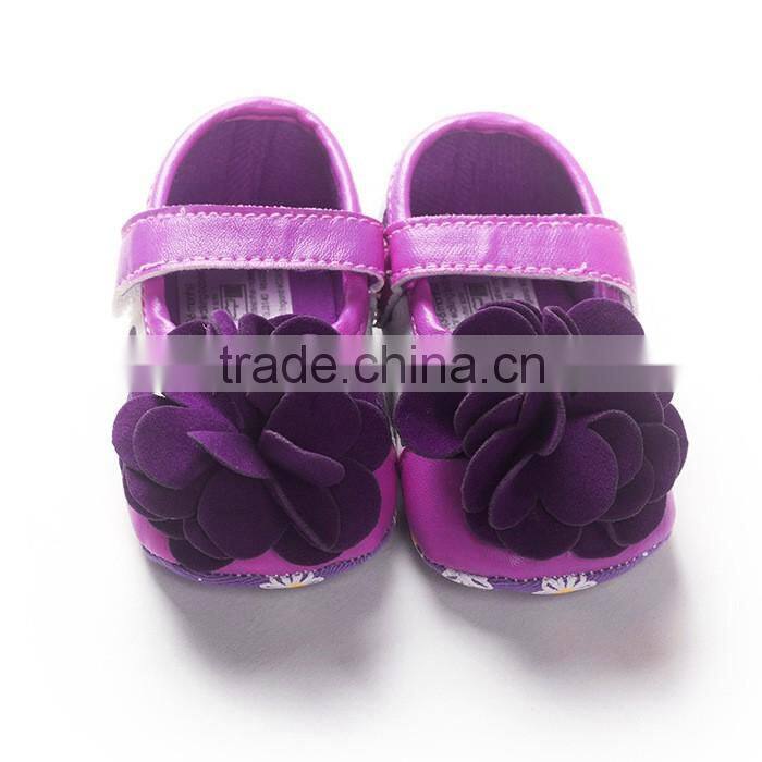hot sale high quality beautiful flower baby girl dress baby shoes