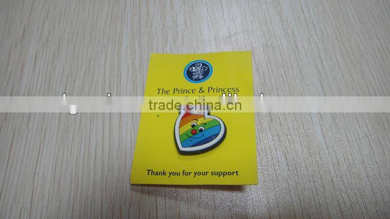 PVC lapel pin,custom 2D/3D soft PVC brooch