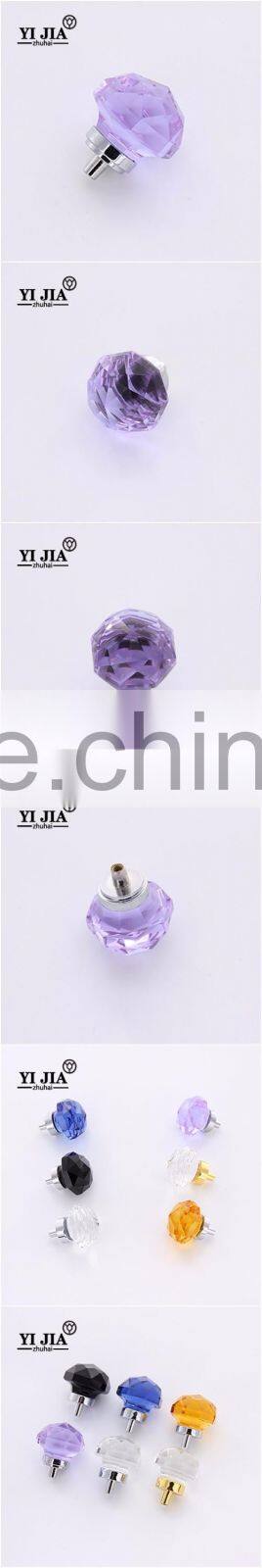 zinc alloy glass crystal drawer knob and handles