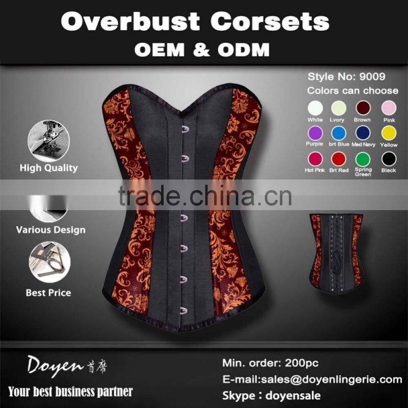 Sexy super plus size corset shaper type steampunk corset gothic corset