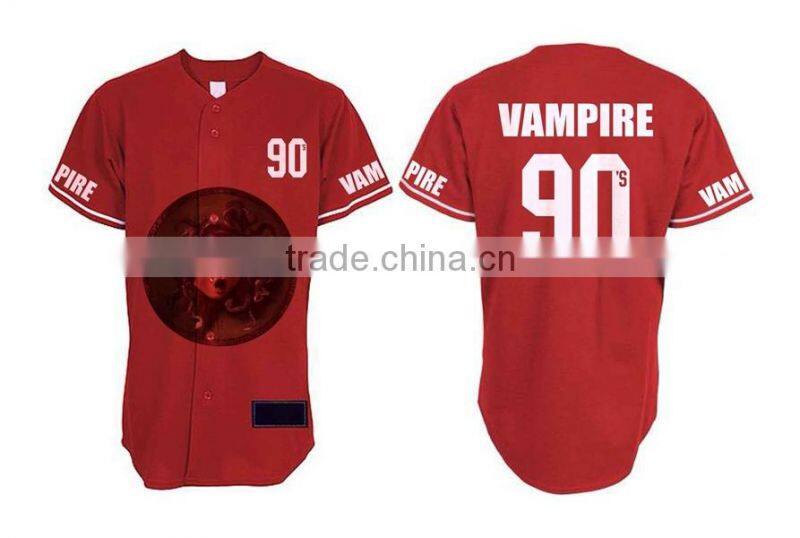 Fashion OEM Custom Fashion Black Baseball Jersey Uniform Shirts Wear Clothes