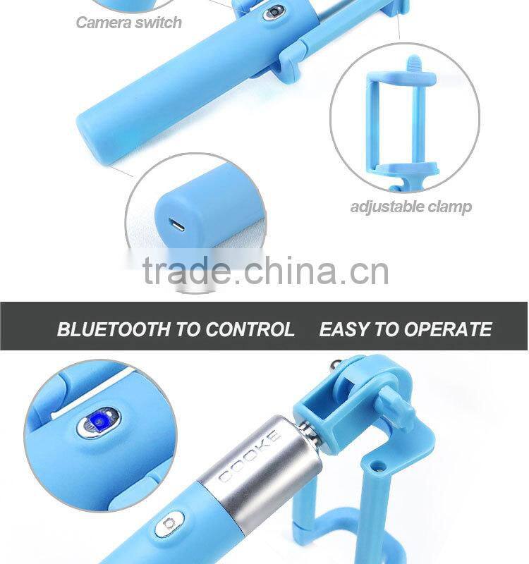 2015 new hot monopod wholesale camera bluetooth selfie stick