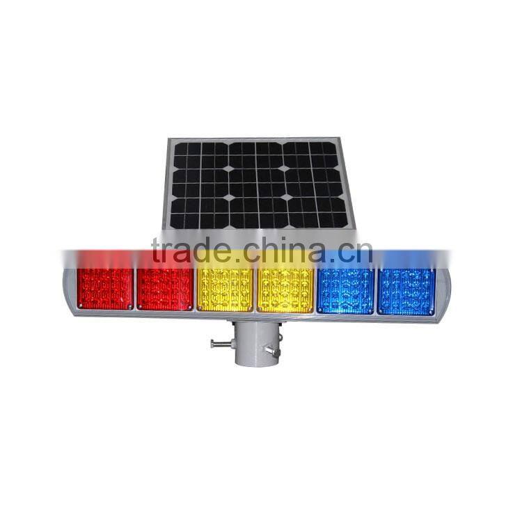 12pcs three colors module dual sides road safety led flashing warning light