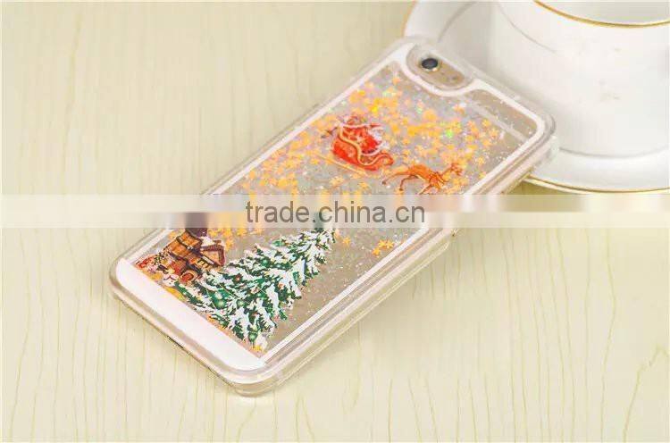 Fashion Liquid Bling Crystal Christmas Tree Snowflake Case for Samsung & iPhone 3D Phone Case