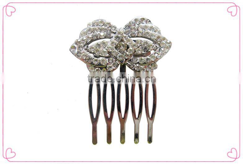 Decorative hair combs women's,charm hair comb,diamond hair comb
