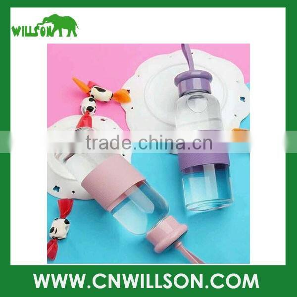 OEM new design 600ml glass water bottle manufacturer