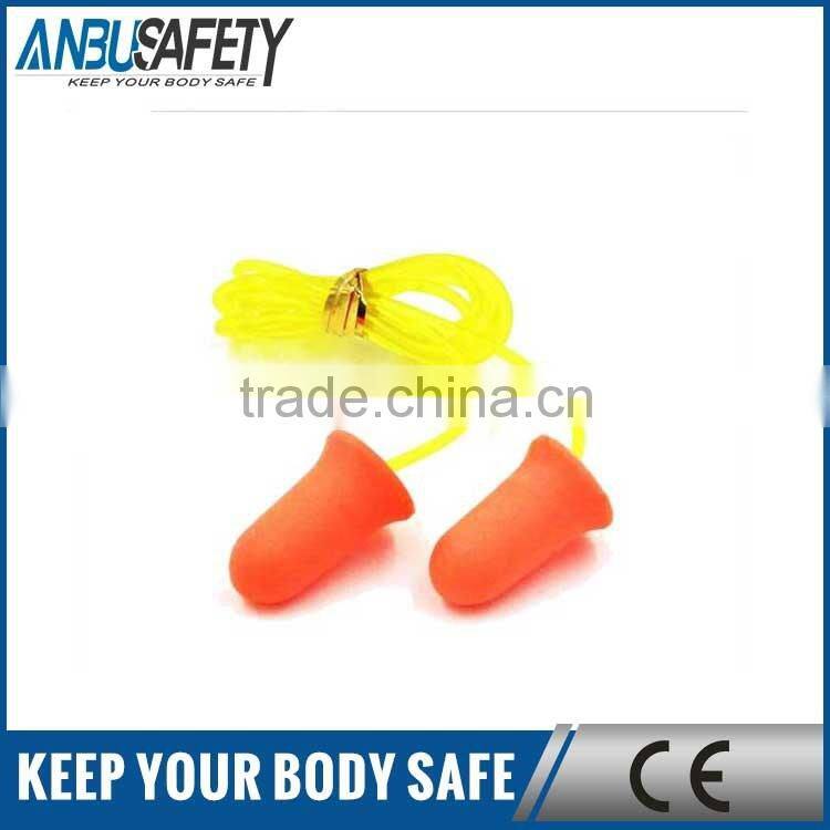 free sample noise proof orange pu ear plug
