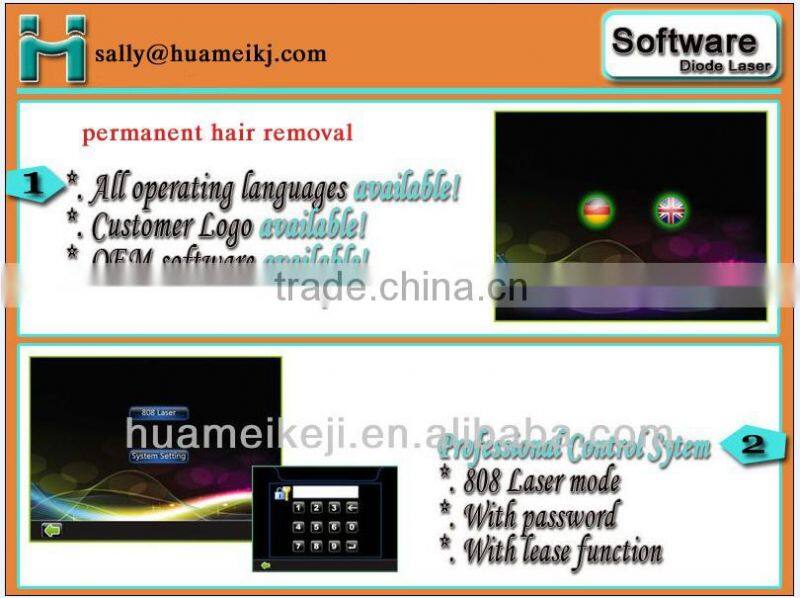 Hot selling hair removal 808nm diode laser machine / diode laser hair removal