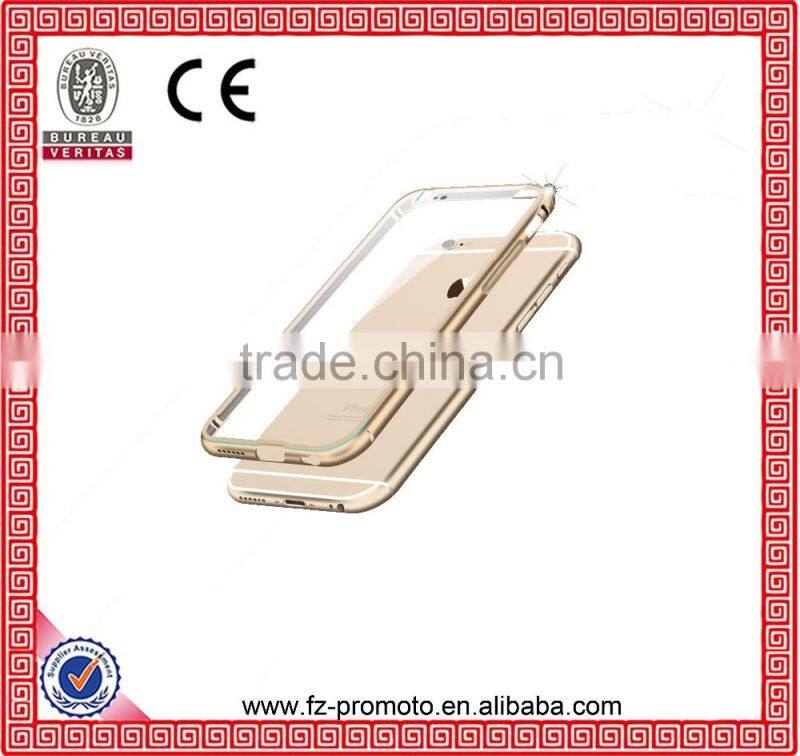 NEW Metal Aluminum +Transparent Acrylic Case for Apple iphone 6 6S 4.7" Accessories Hybrid Luxury Back Cover for iphone6/6S Plus