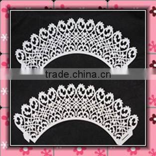 laser cut white snowflake cupcake wrappers for 2016 Olympic Game