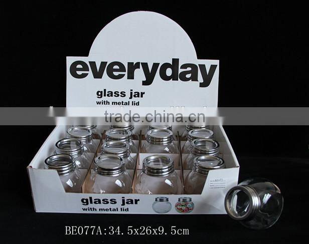 spice jar glass set in a display box
