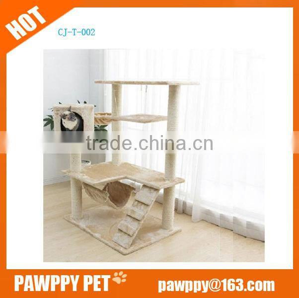 2015 new style wholesale cat tree with hung board