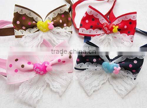 Wholesale decorative dog collars dog bow tie
