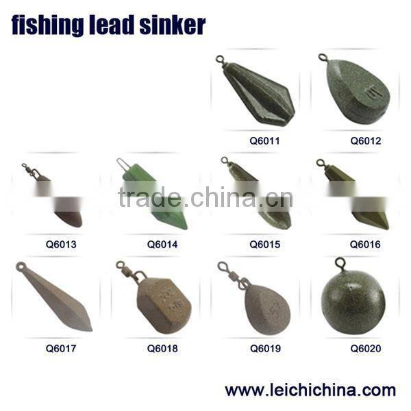 Square Pear Carp Fishing Lead Sinkers