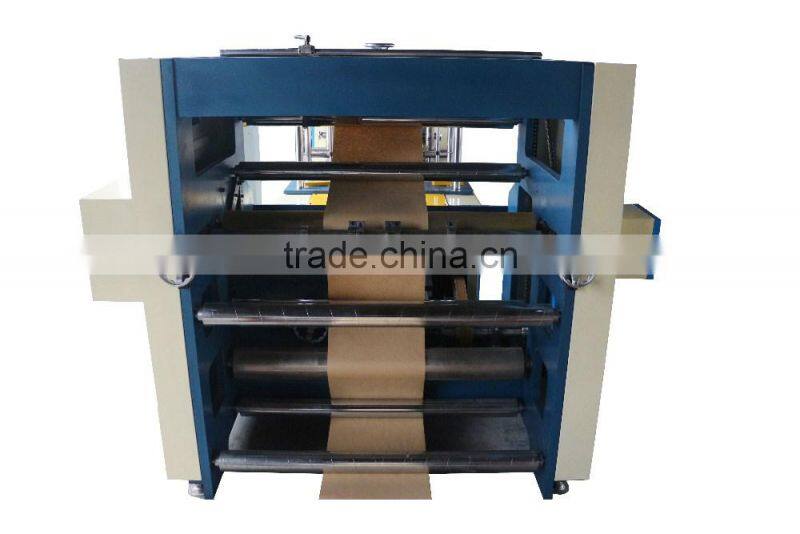 hot sale bottom handle paper bag making machine, square bottom gift paper bag making machine price