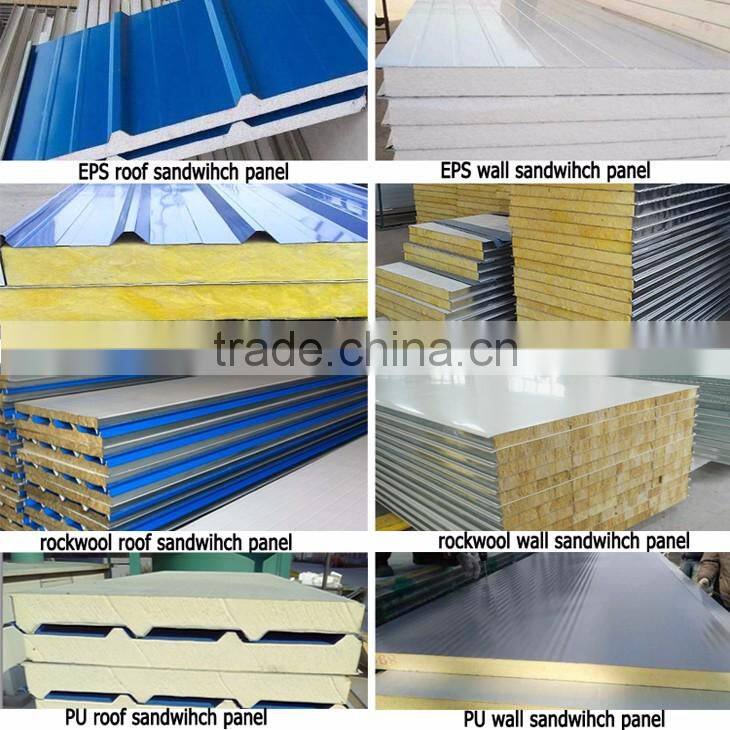 Types Thermal Insulation Color Prepainted Steel Foam Sandwich Panel