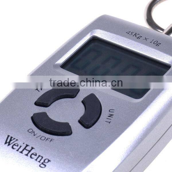 Black Portable Electronic Digital Balance LCD screen Weight Scale 45Kg