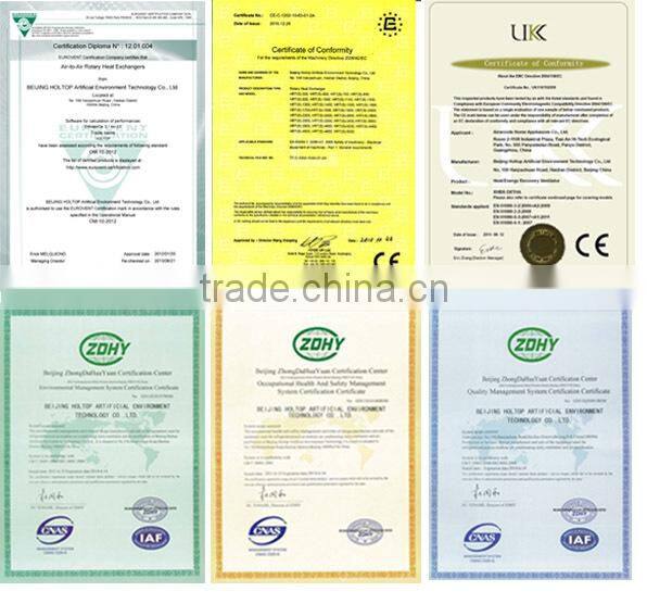 90% efficiency Eurovent certificated thermal wheel