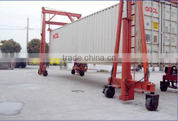 mobile container crane with diesel engine power