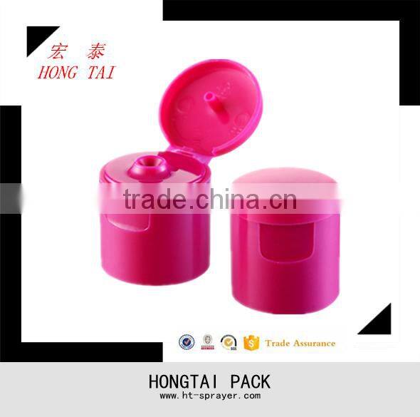 2016 China plastic flip top cap for shampoo bottle 24/415