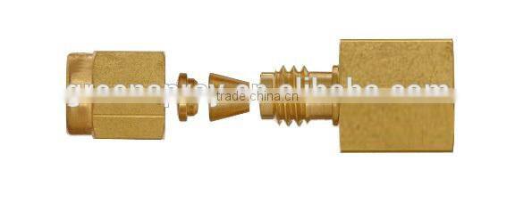 Tube OD x NPT Female Brass Compression Tube Fitting, Adapter