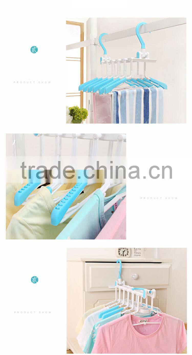 Multi-function double side hangers Magic Hangers Clothes Rack Home Organization foldable