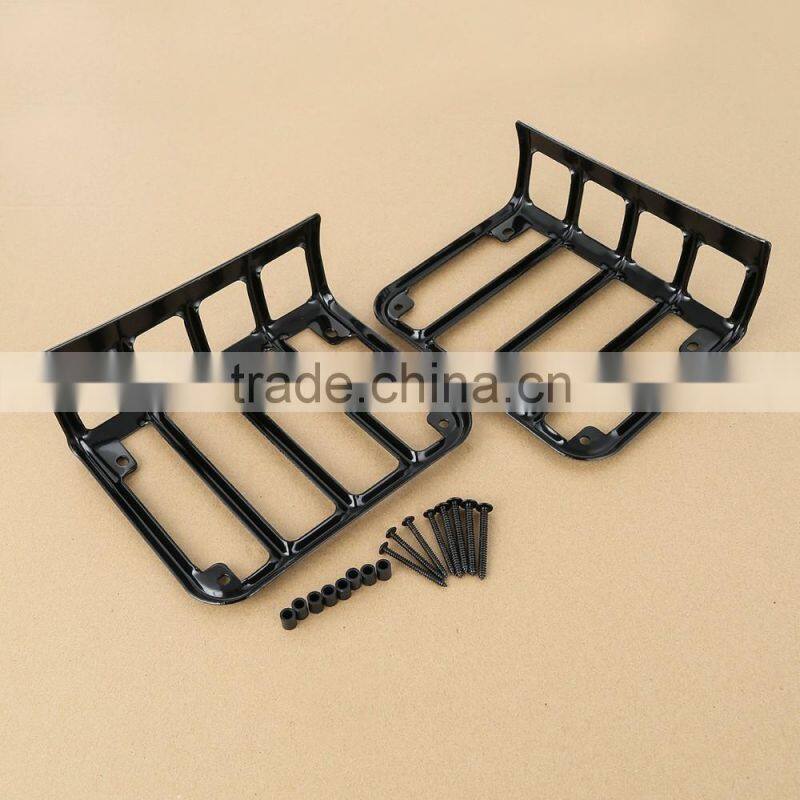 Black Rear Tail Light Guards Covers for Jeep Wrangler JK Unlimited 2007-2016 New