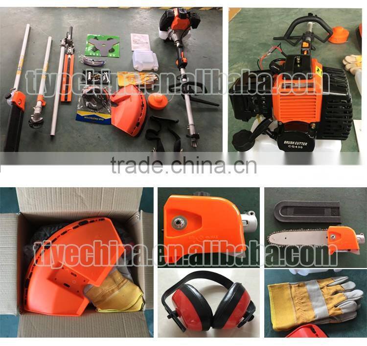 4 in 1 multifunction gasoline brush cutter 430 best selling grass trimmer price